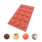 Molde Silicona Semiesfera 4 cm